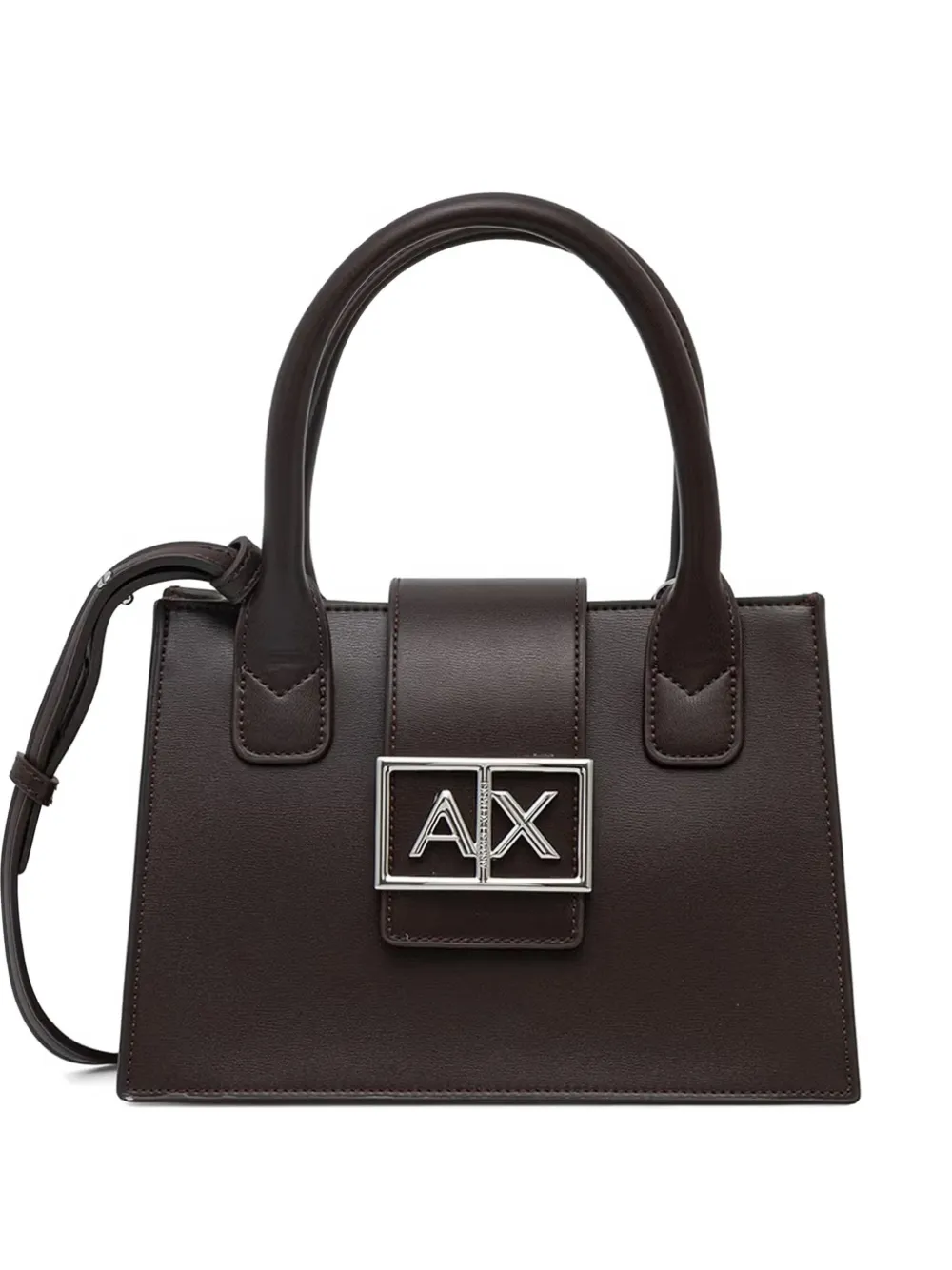 Armani Exchange logo-plaque tote bag - Marrone