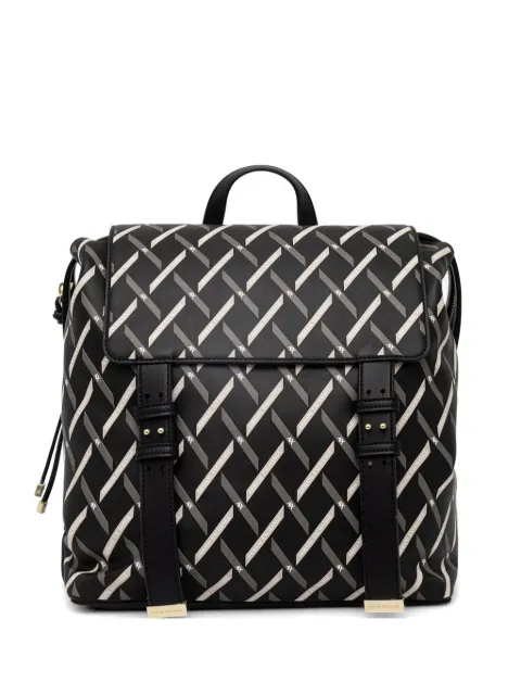 Armani Exchange mochila con logo estampado y cierre de solapa