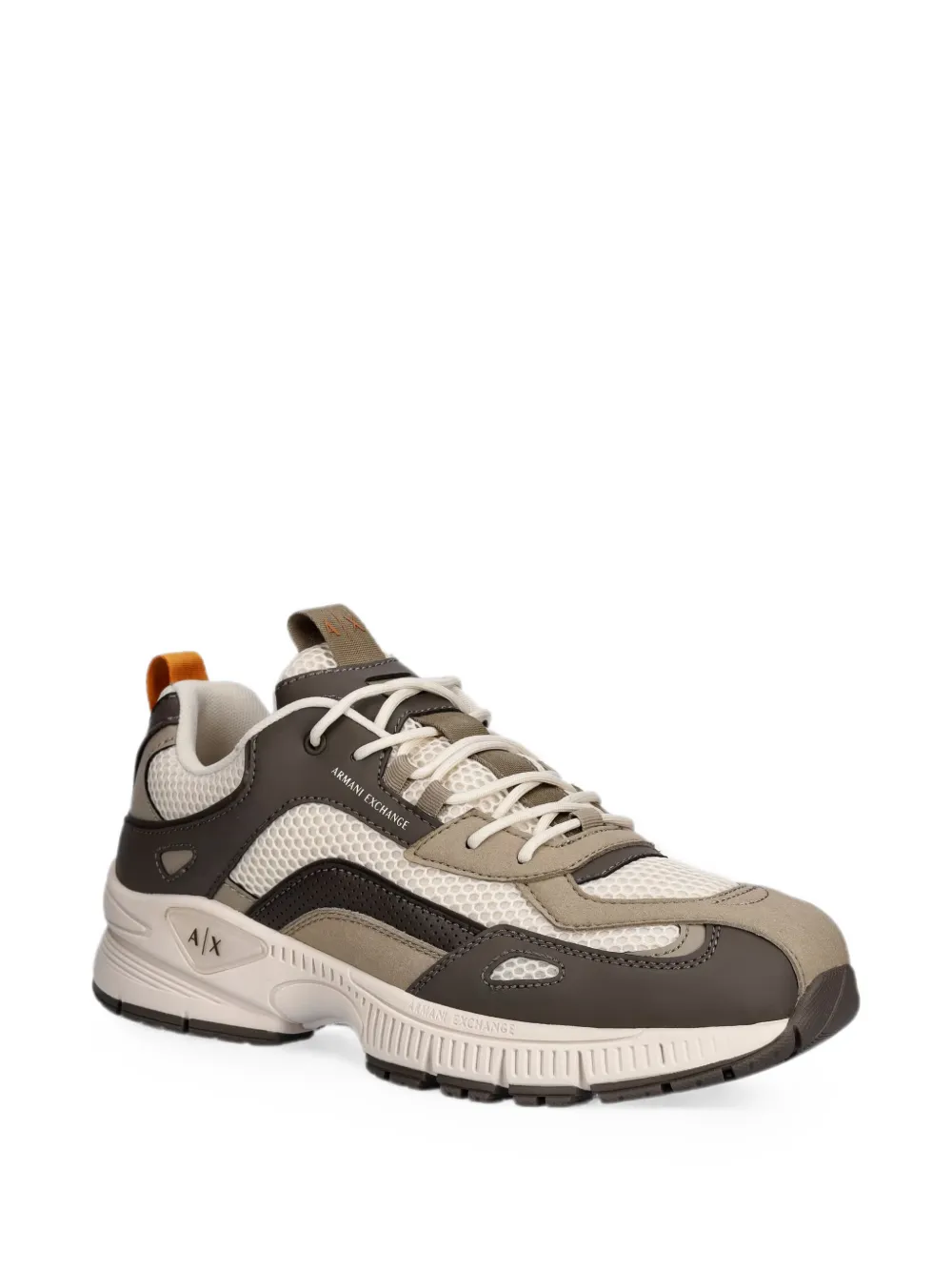 Armani Exchange panelled mesh sneakers Bruin