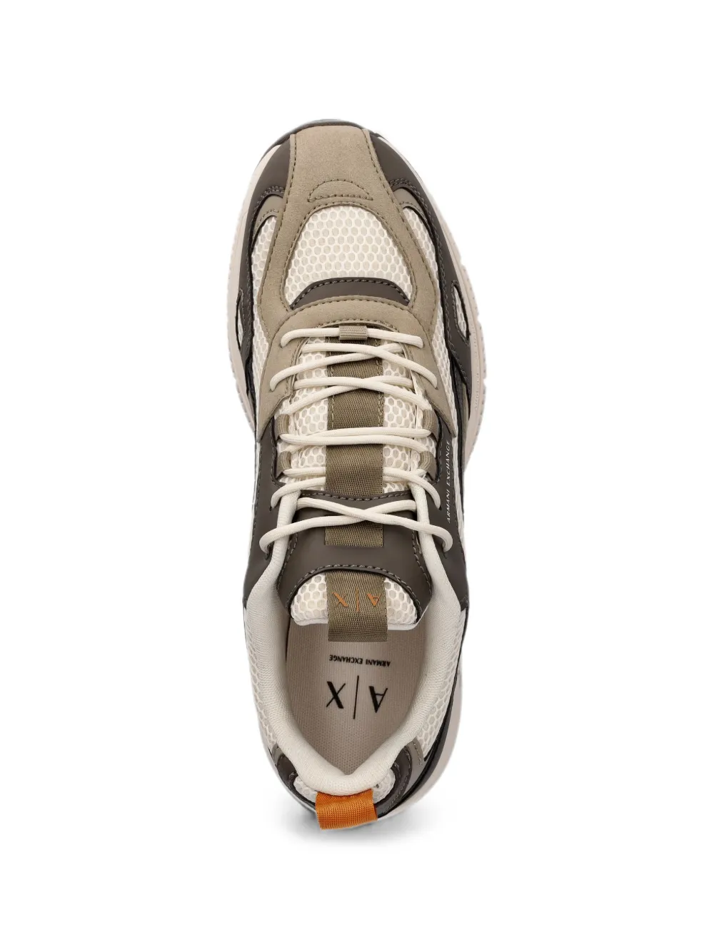 Armani Exchange panelled mesh sneakers Bruin