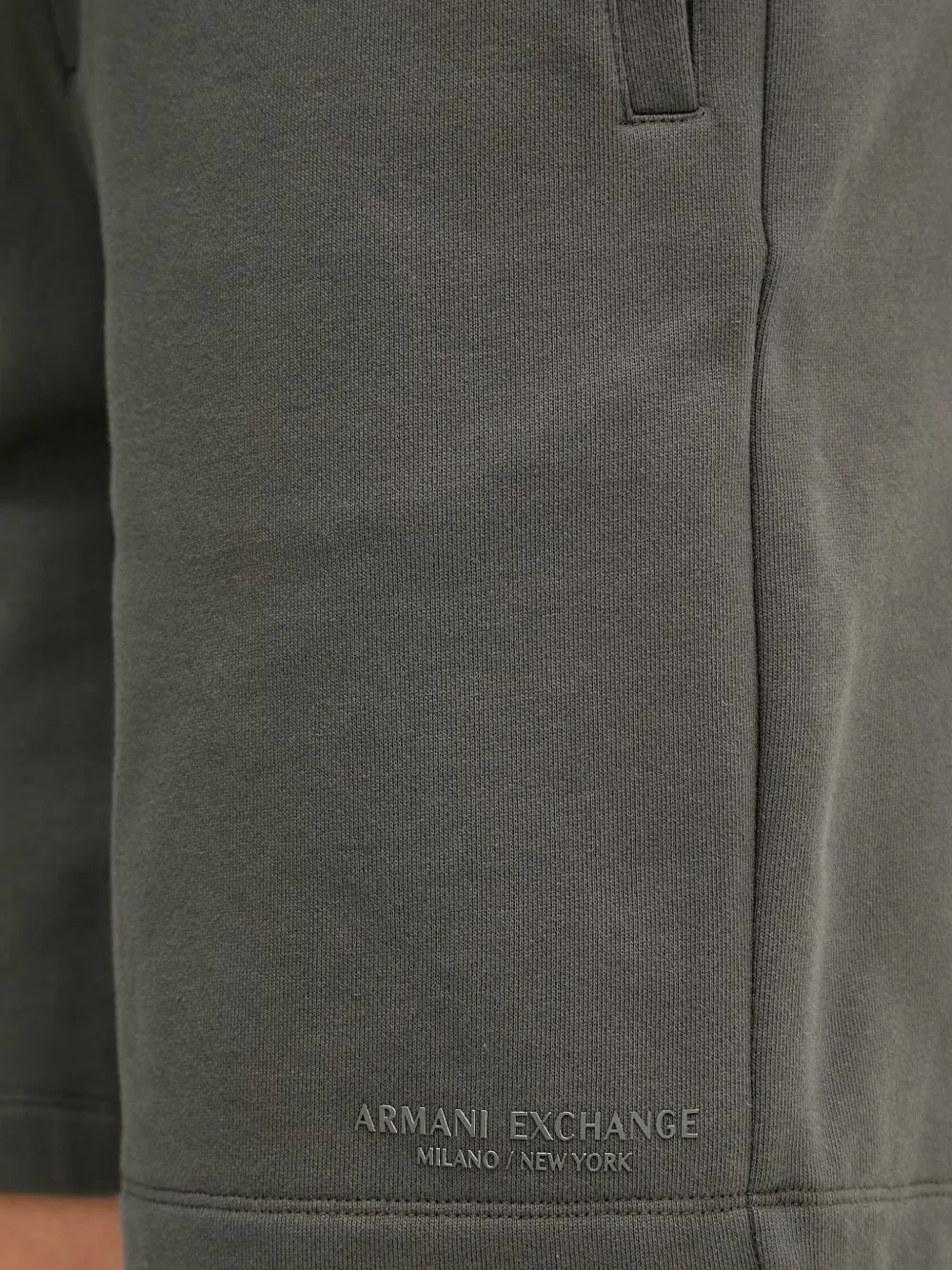 Armani Exchange Shorts met logoprint Groen