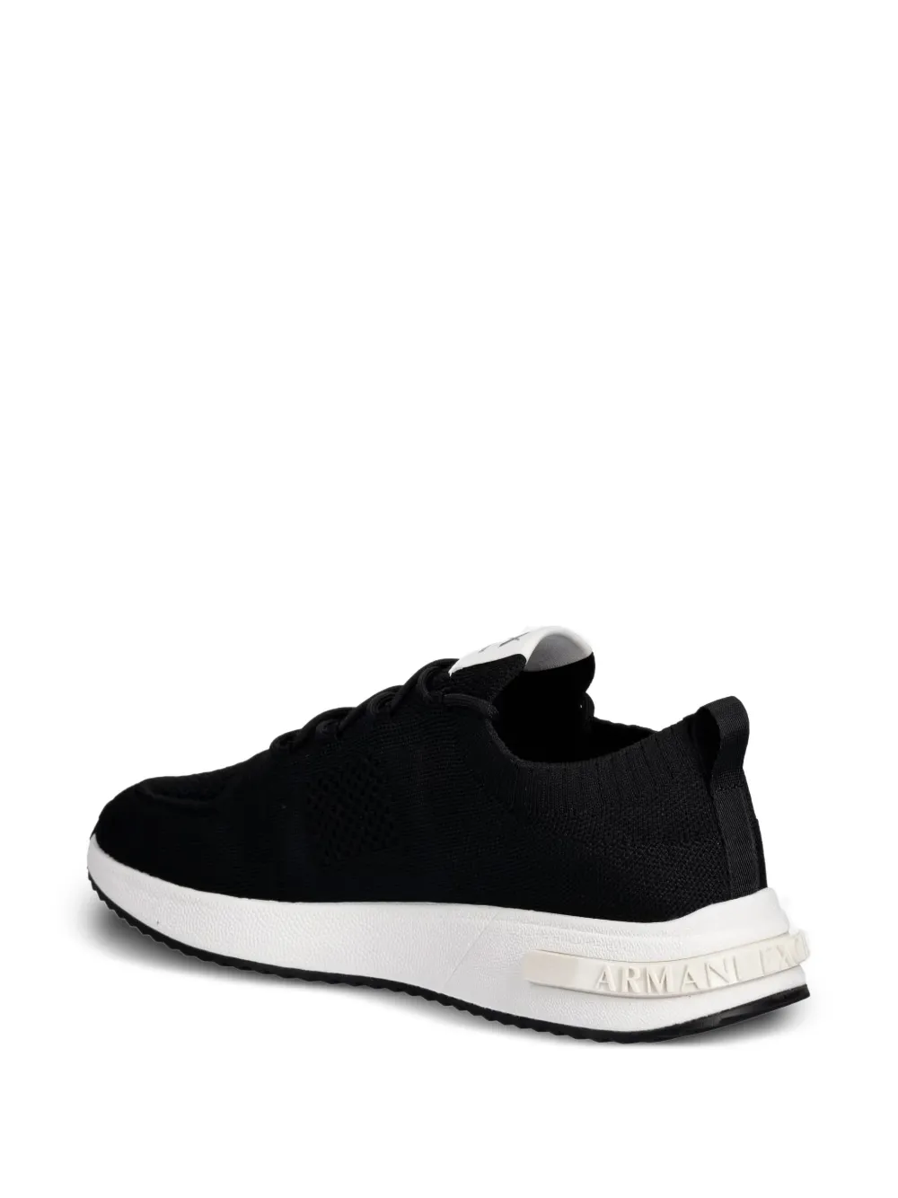 Armani Exchange Sneakers met logoprint Zwart