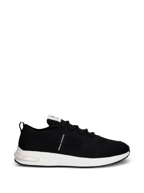Armani Exchange logo-print knitted sneakers