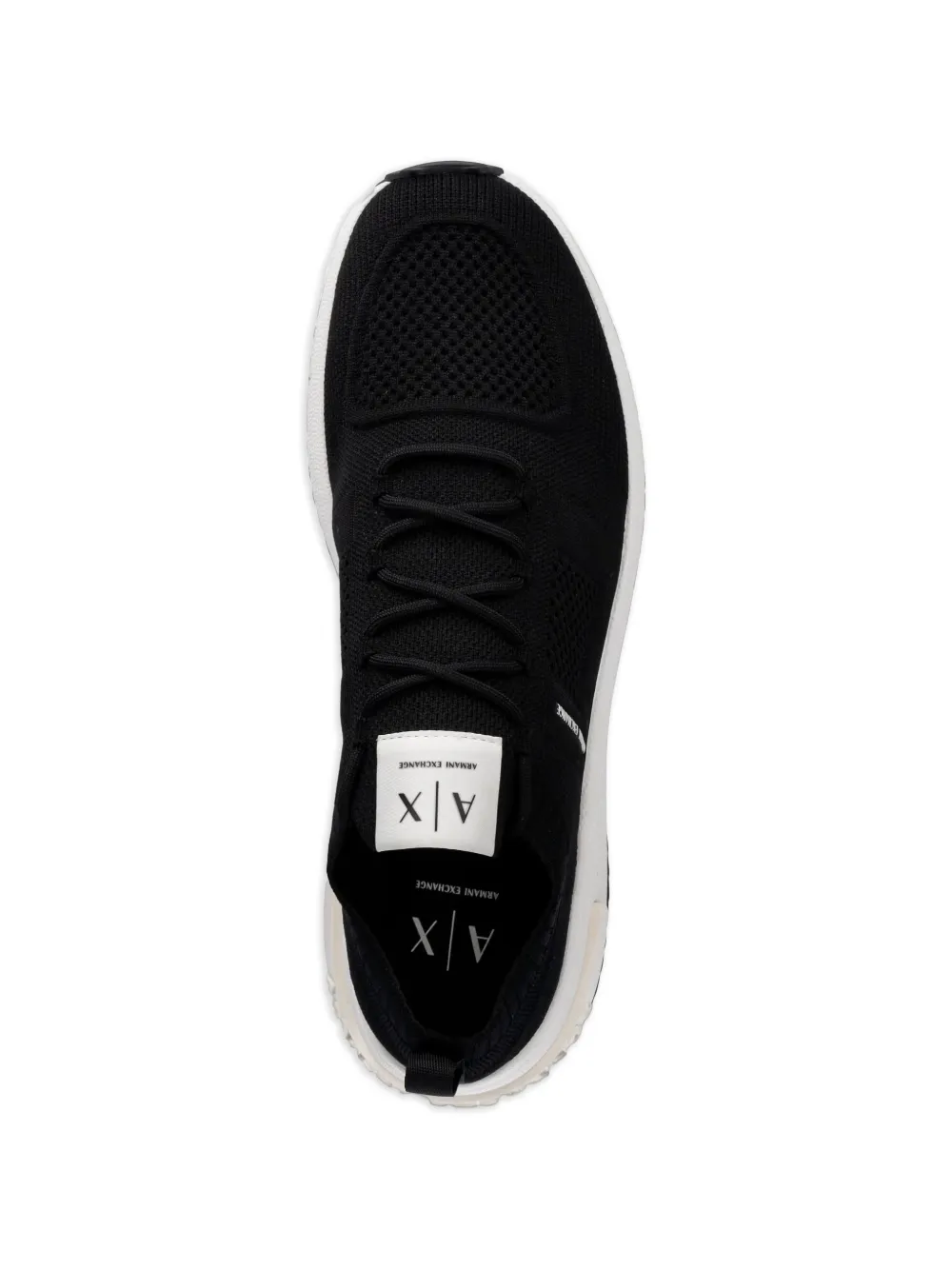 Armani Exchange Sneakers met logoprint Zwart