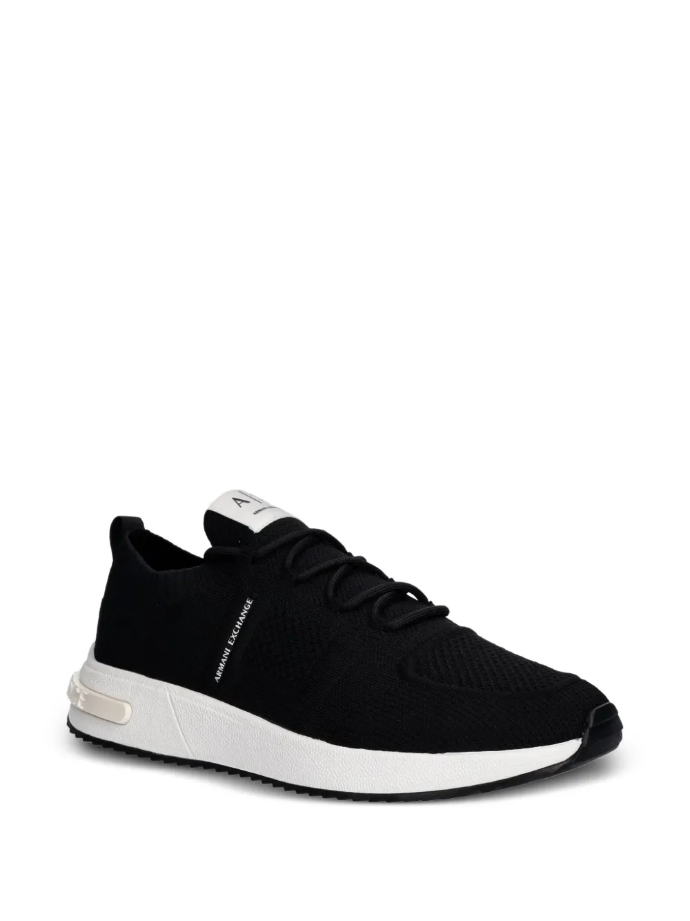 Armani Exchange Sneakers met logoprint Zwart