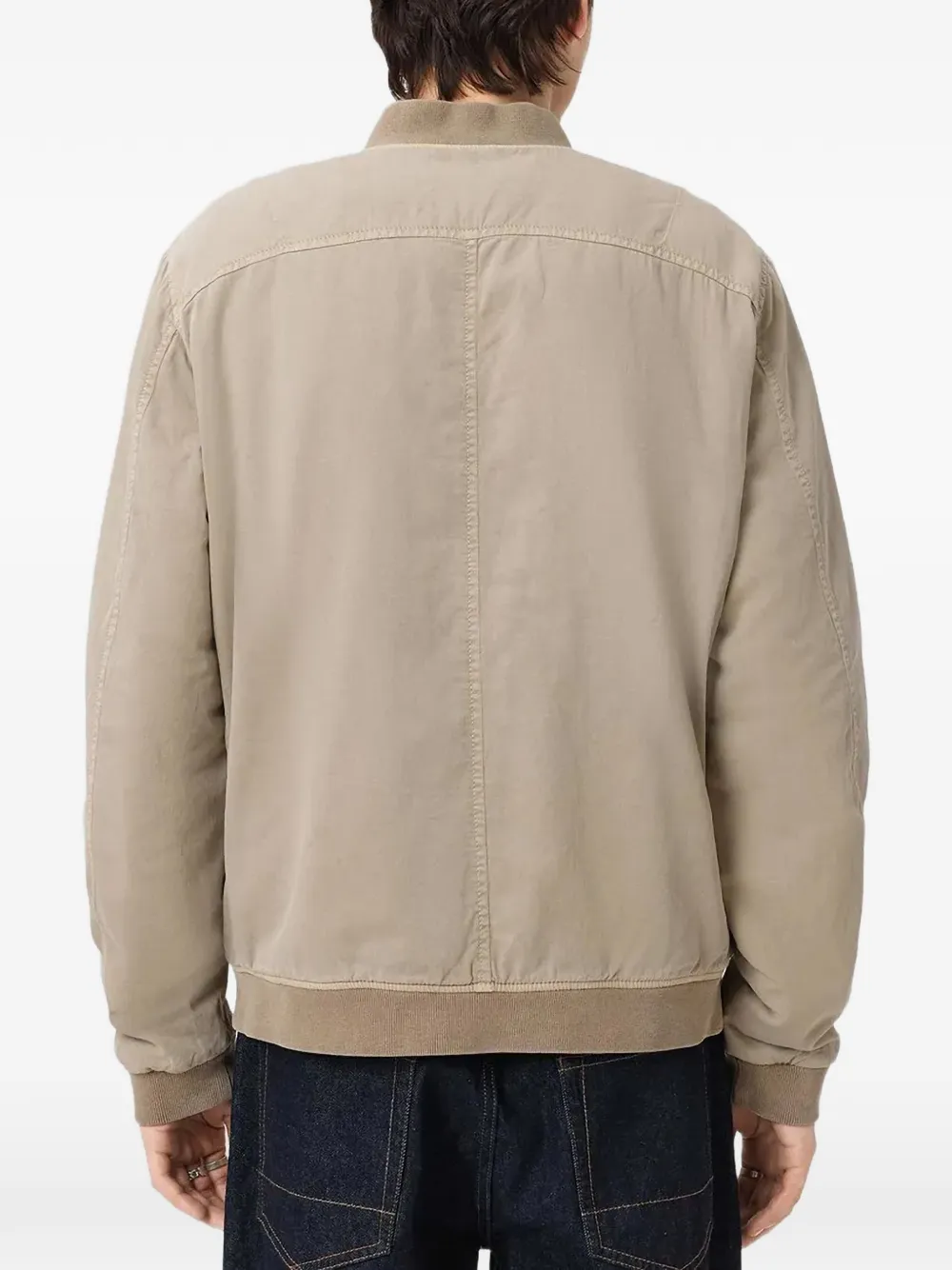 AllSaints Forres bomberjack met hartpatch Beige