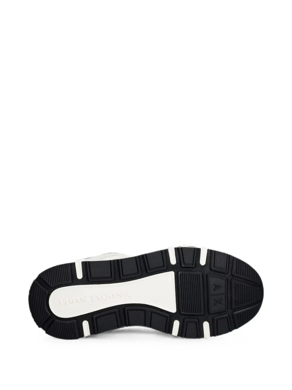 Armani Exchange logo-patch mesh sneakers Wit