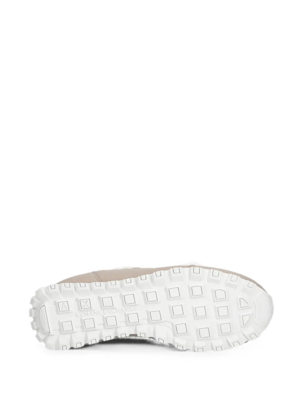 Armani Exchange Sneakers met logopatch Beige