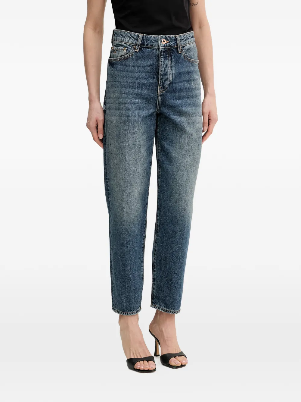 Armani Exchange faded-effect jeans - Blu