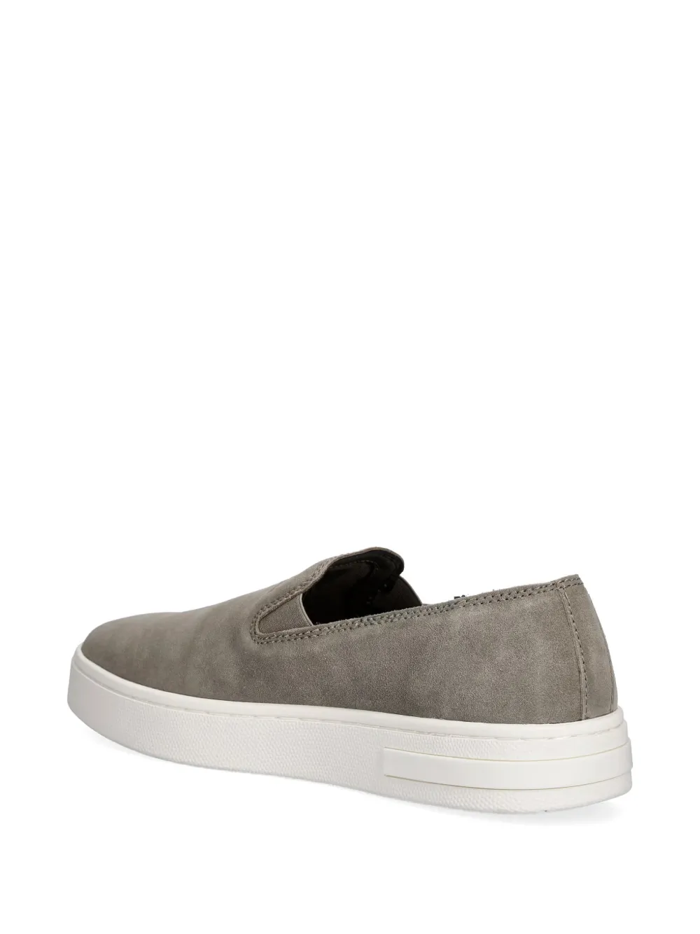 Armani Exchange logo-embossed slip-on sneakers Grijs