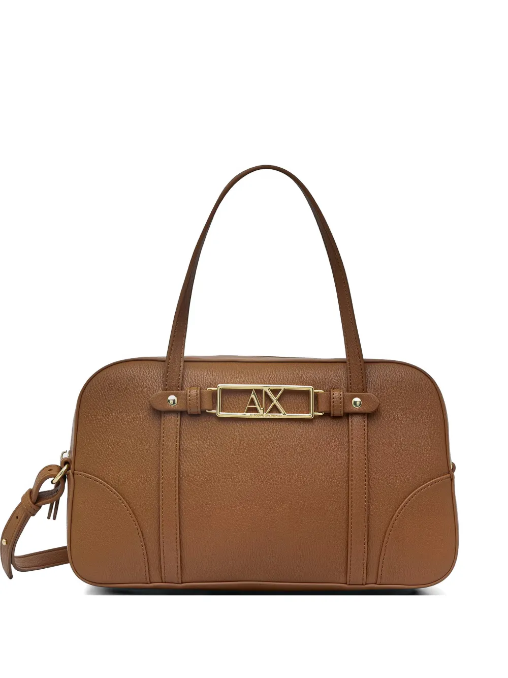 Armani Exchange logo-plaque tote bag - Marrone