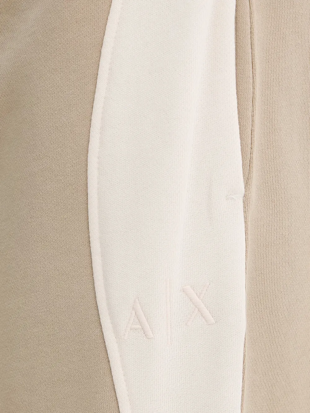 Armani Exchange Trainingsbroek met geborduurd logo Beige