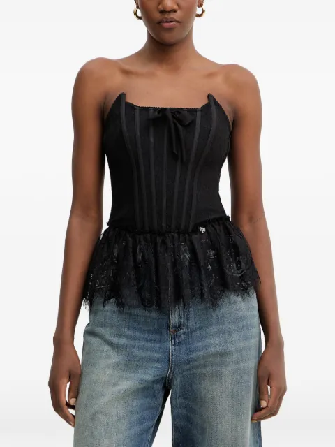 Aniye By Era lace-trim peplum top