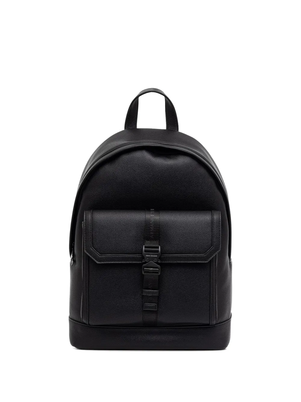 Armani Exchange buckle-fastening pebbled backpack - Nero