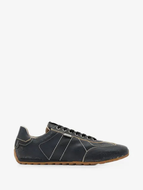 AllSaints Liam contrast-stitch leather sneakers