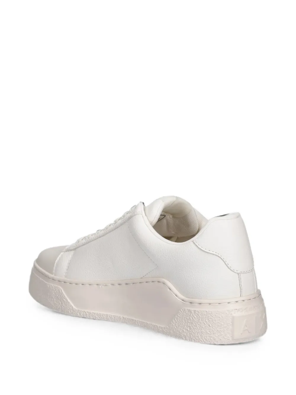 Armani Exchange logo-print panelled sneakers Wit