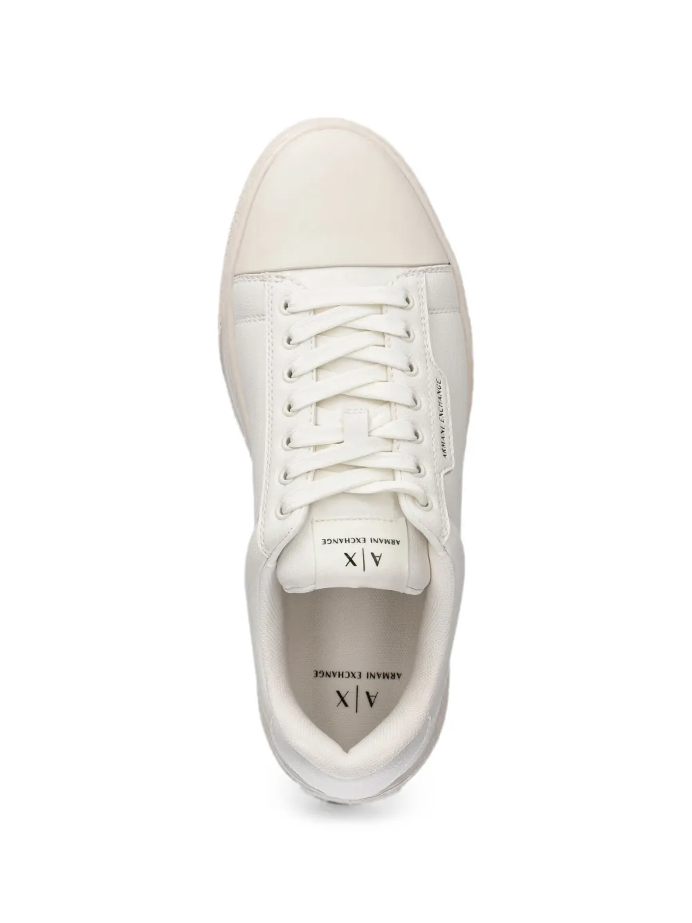 Armani Exchange logo-print panelled sneakers Wit