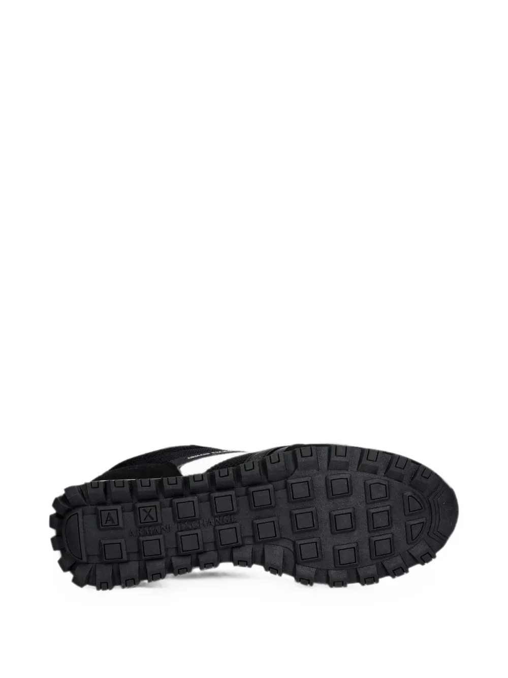 Armani Exchange logo-print panelled sneakers Zwart