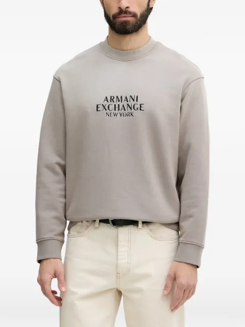 Armani Exchange logo-embroidered sweatshirt