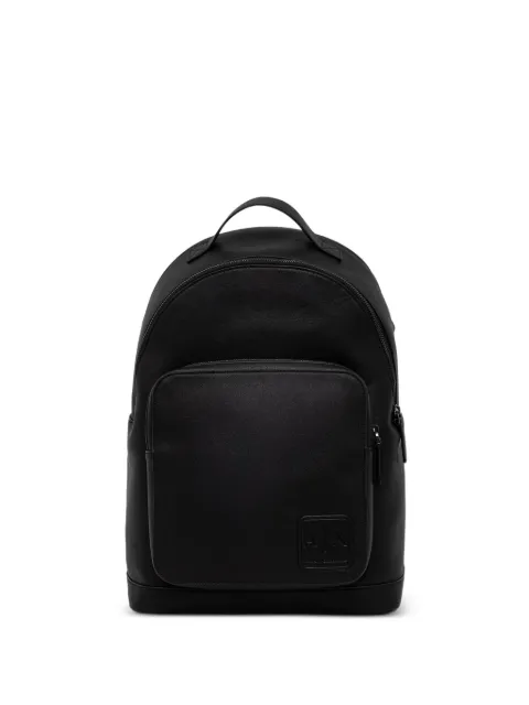 Armani Exchange mochila texturizada con parche del logo