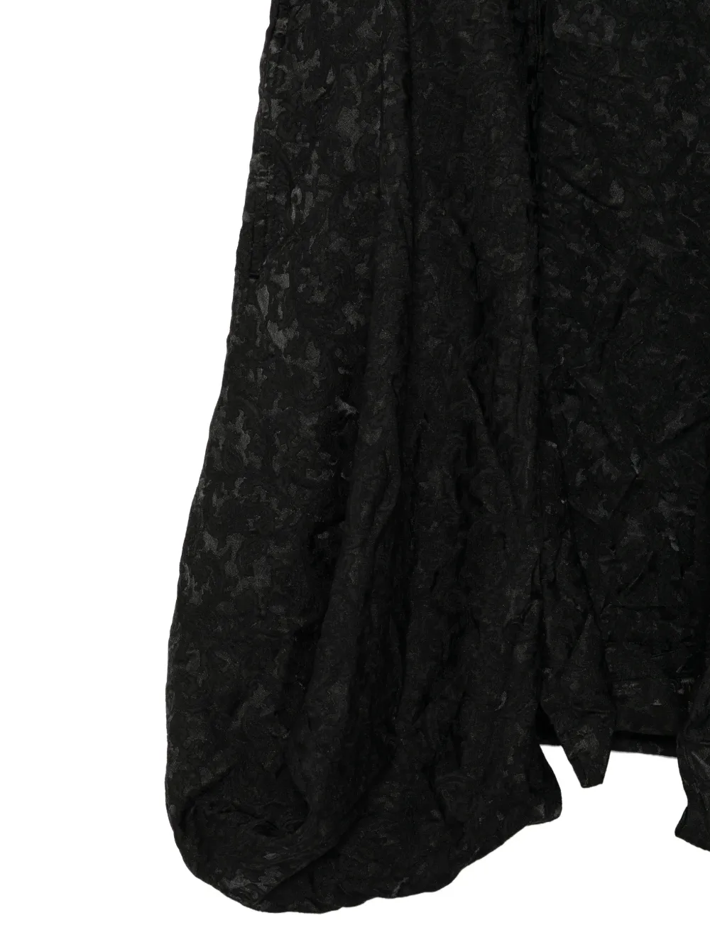 Black Comme Des Garçons Jurk met jacquard-patroon Zwart