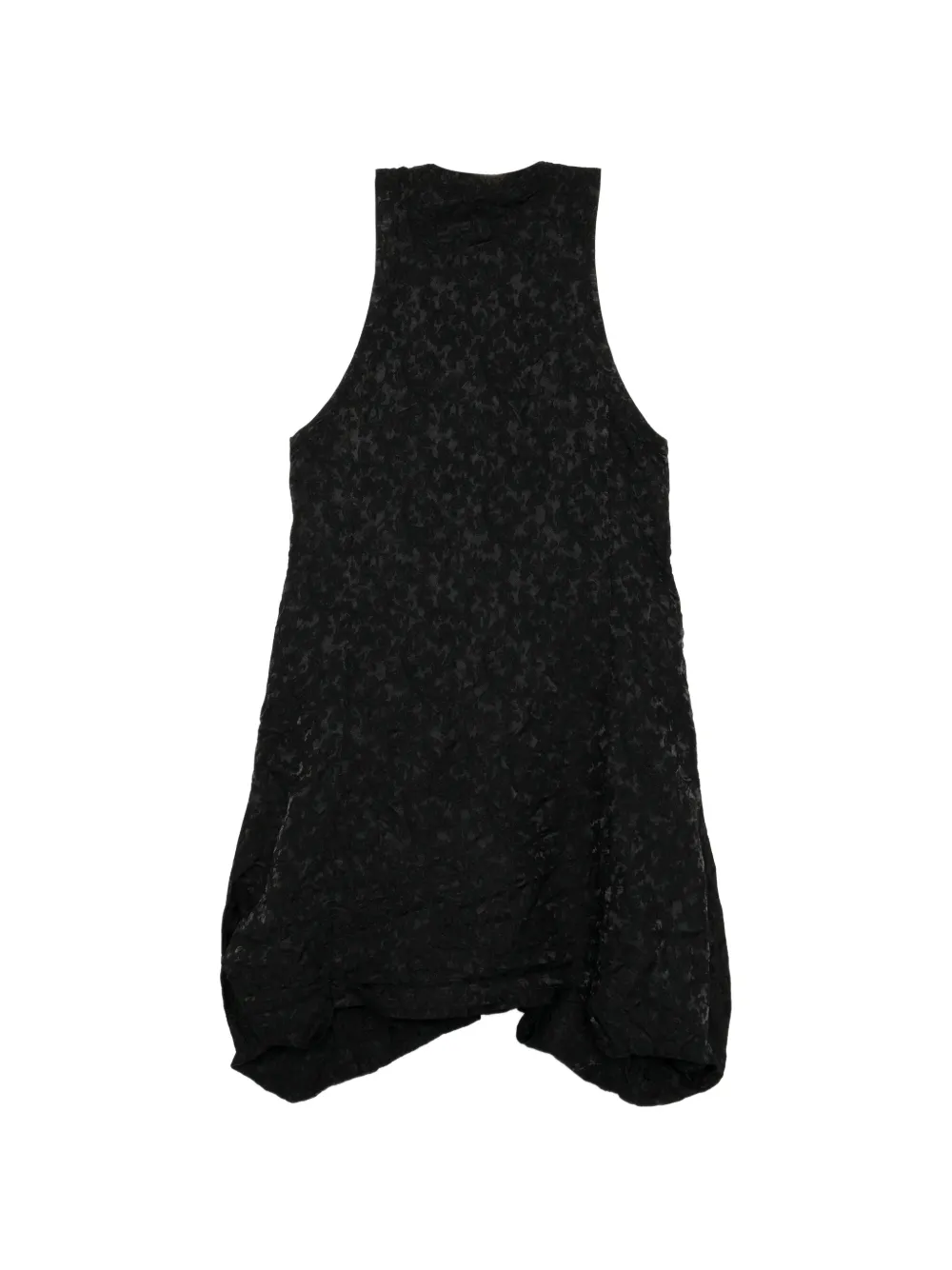 Black Comme Des Garçons Jurk met jacquard-patroon Zwart
