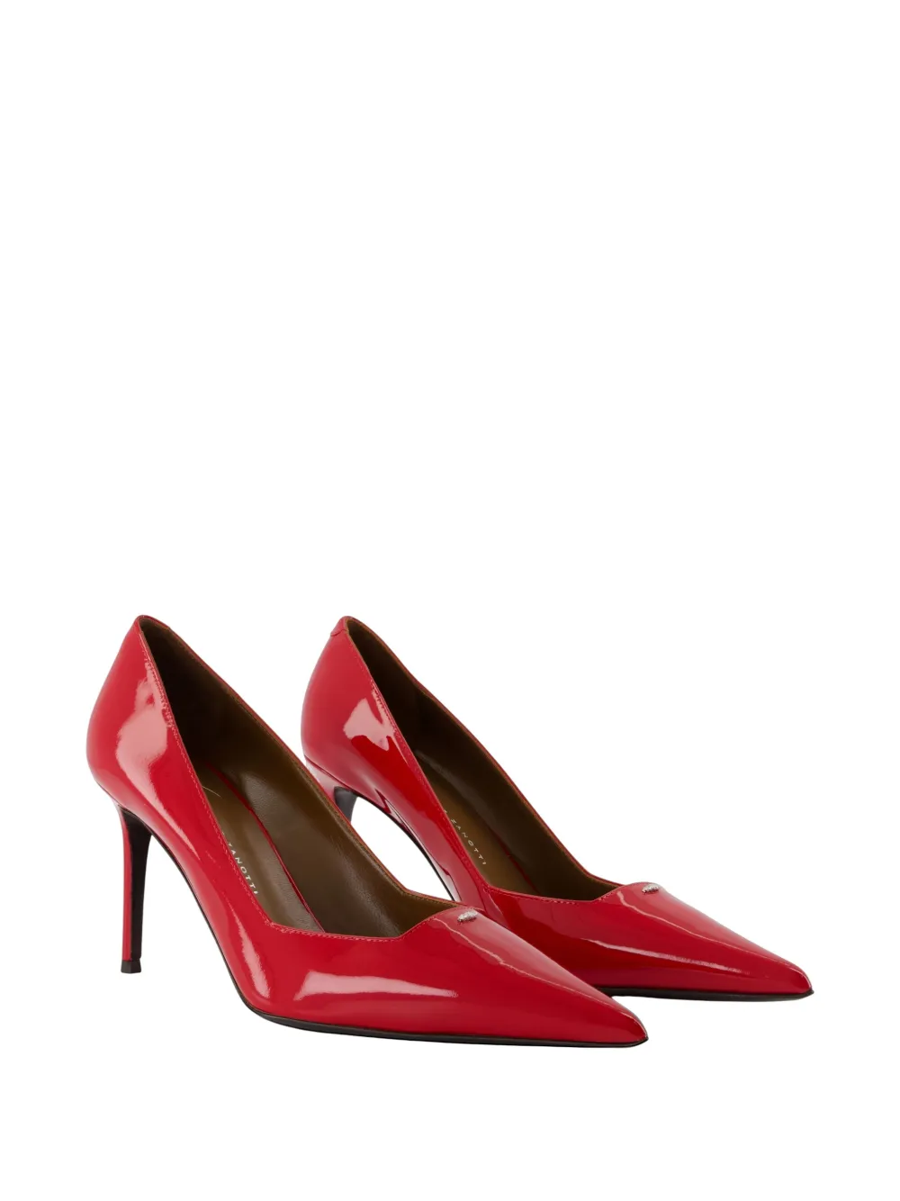 Giuseppe Zanotti Vague pointed leather pumps Rood