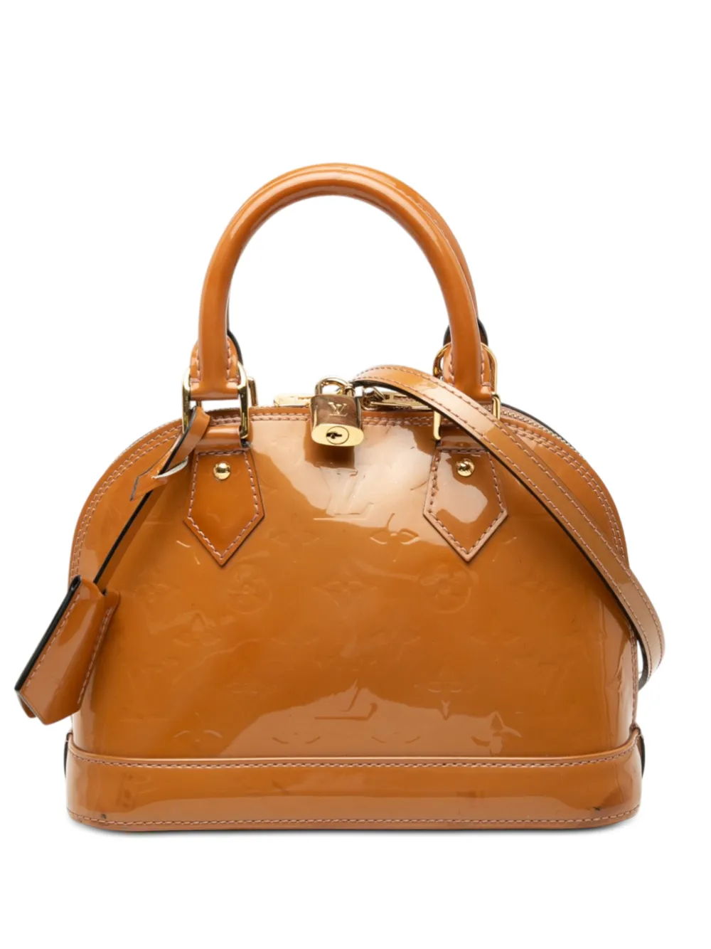 Louis Vuitton Pre-Owned 2013 Monogram Vernis Alma BB satchel - Marrone