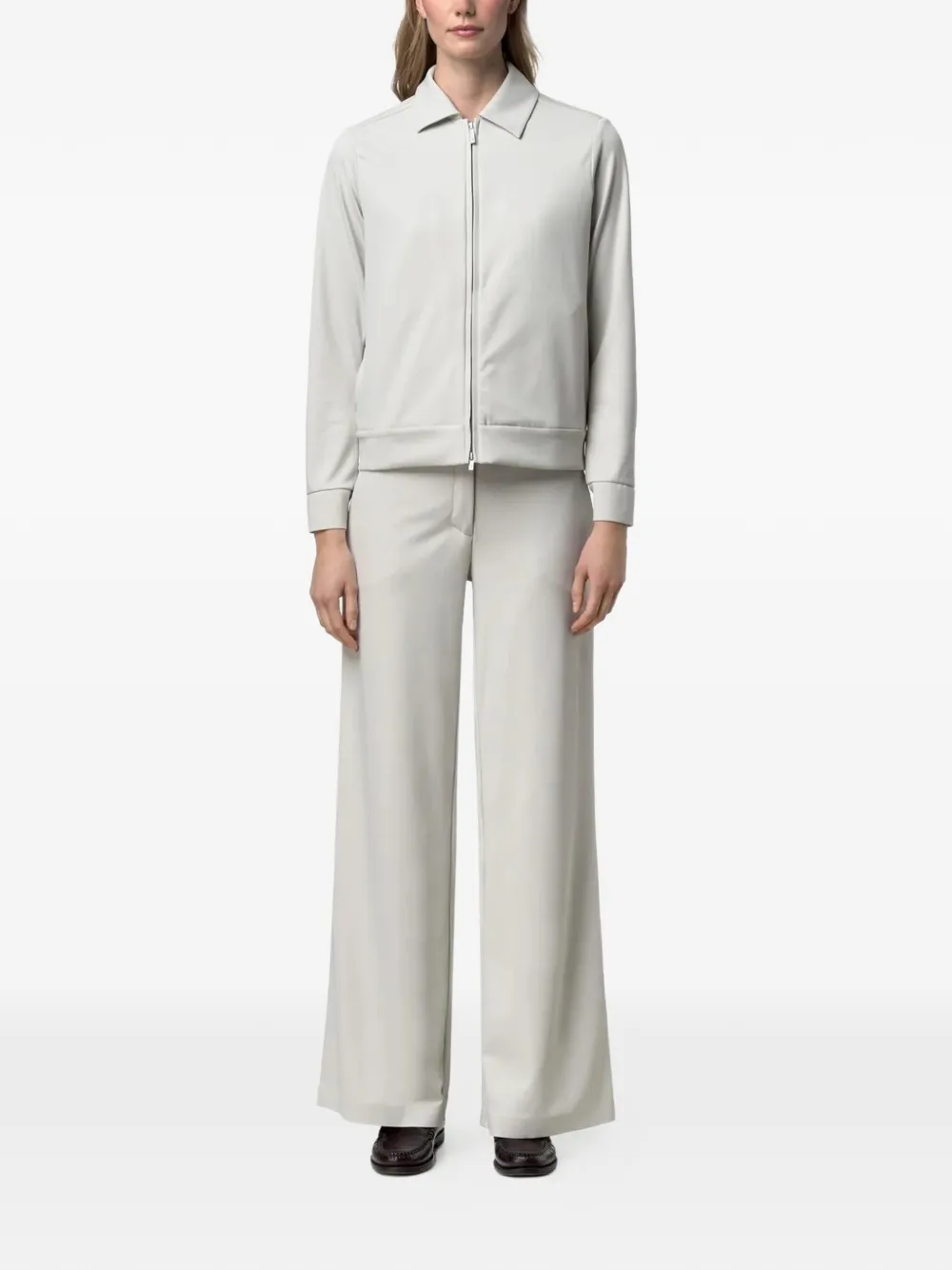 K-Way Jalle broek met wijde pijpen Beige