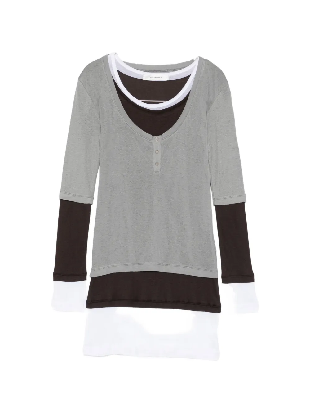 Gimaguas Gemma layered mini dress - Grigio