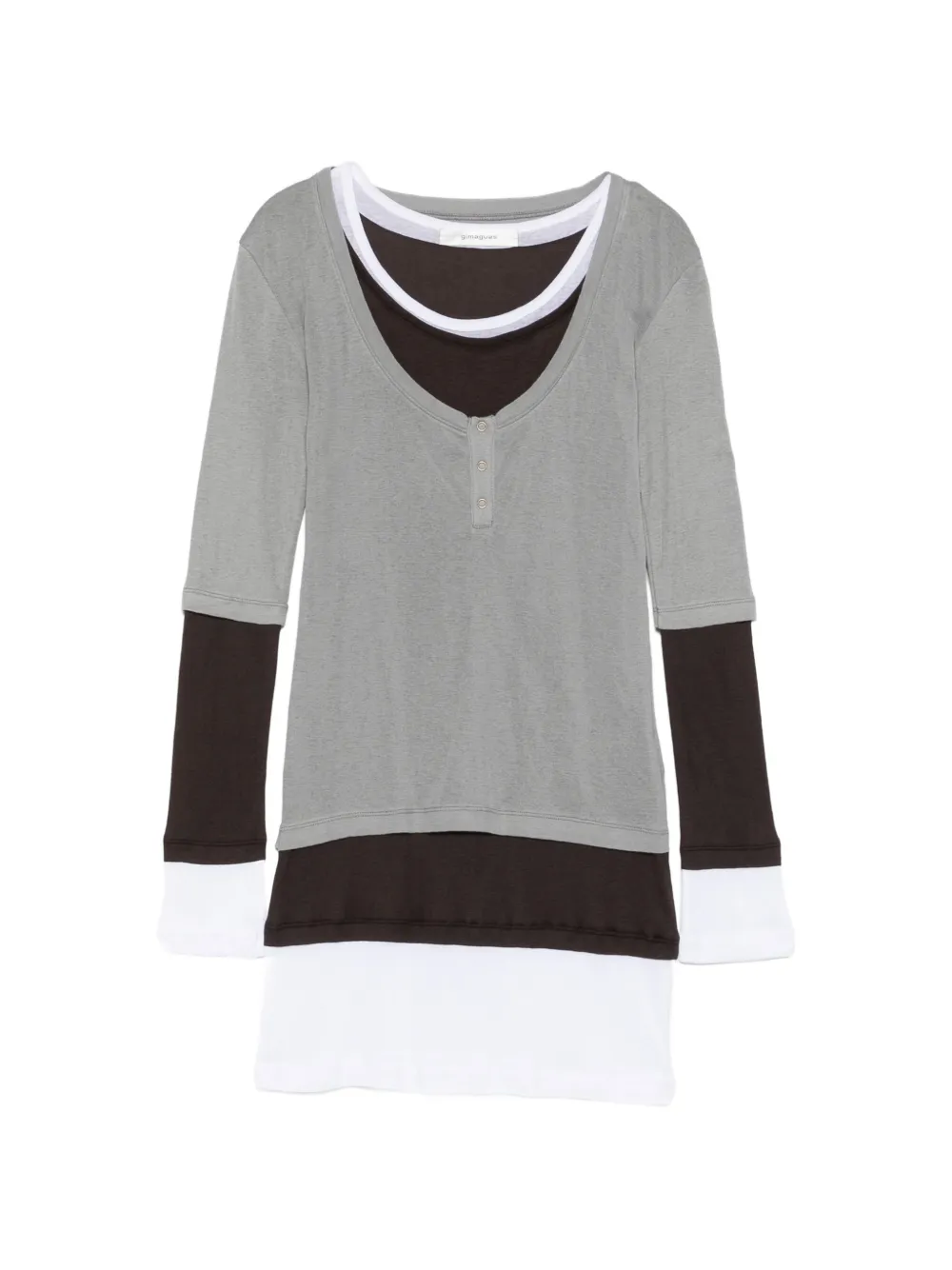 Gimaguas Gemma layered mini dress - Grigio