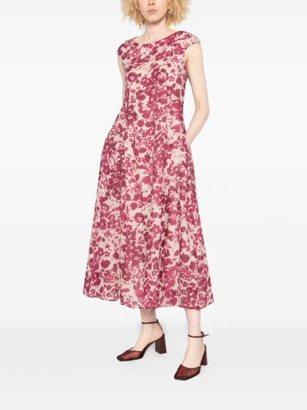 S Max Mara A-line floral-print Dress | Pink | FARFETCH BH S Max Mara A-line floral-print Dress | Pink | FARFETCH BH