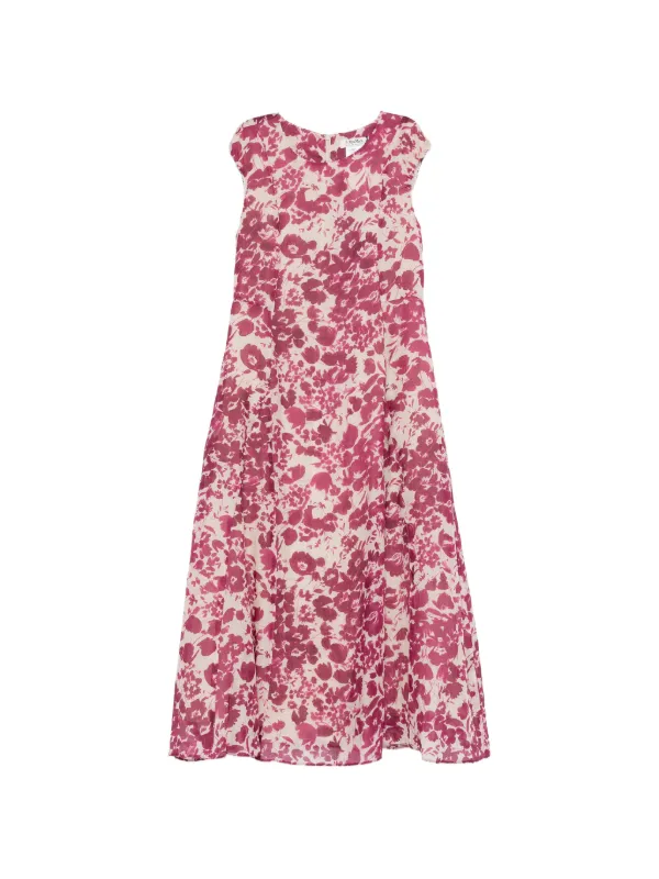 'S Max Mara A-line floral-print Dress | Pink | FARFETCH