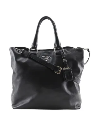 Miu Miu Pre-Owned レザー トートバッグ | ブラック | FARFETCH JP