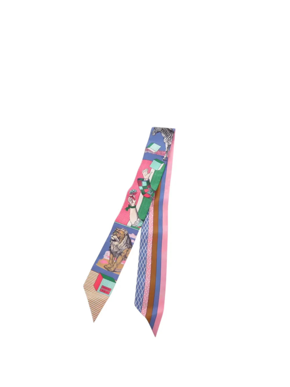 Hermès Pre-Owned 2000-2025 Grand Theatre Nouveau Silk Twilly Scarf scarves - Mehrfarbig