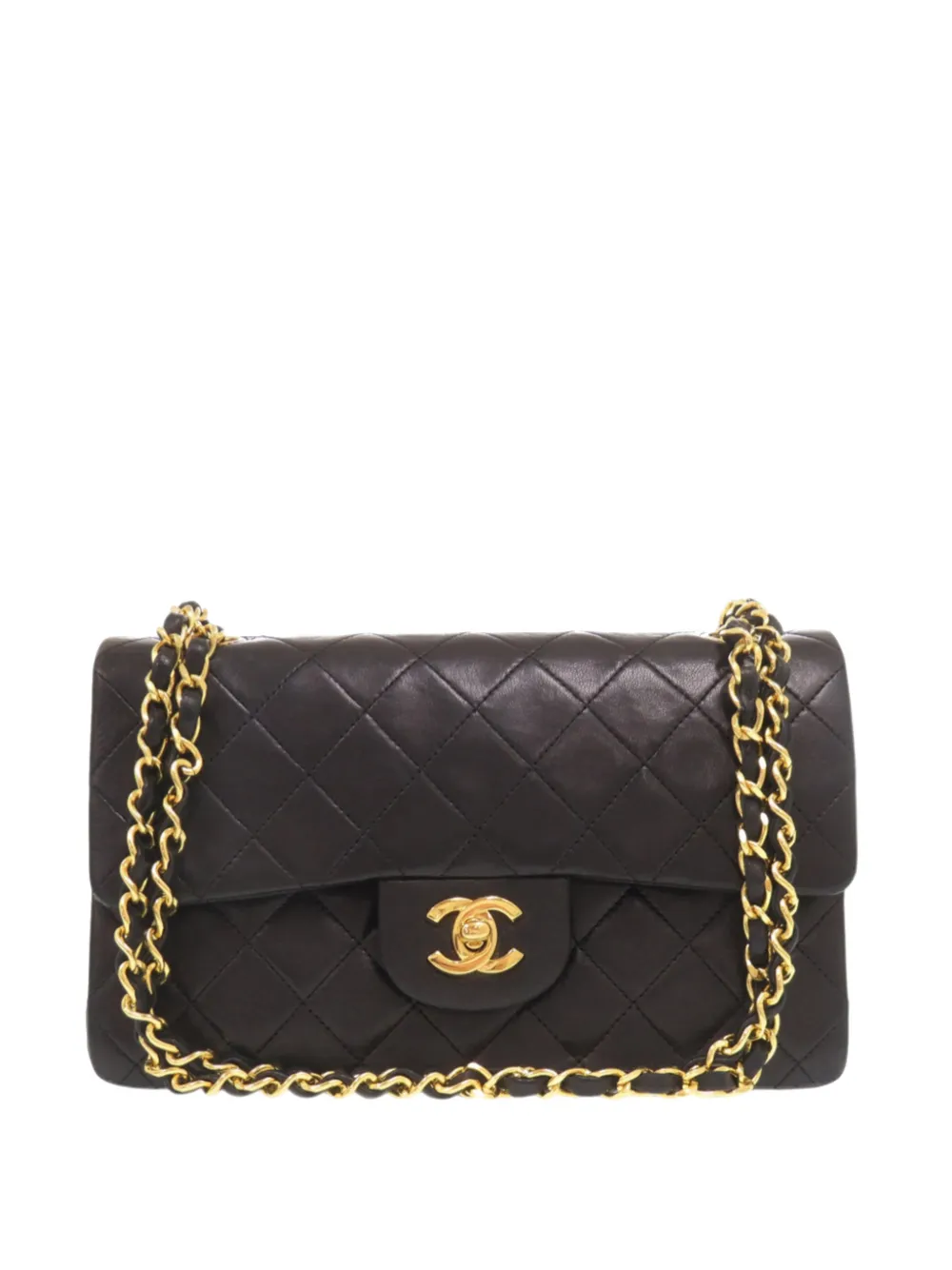 CHANEL Pre-Owned 2008-2009 Small Classic Lambskin Double Flap shoulder bag - Nero