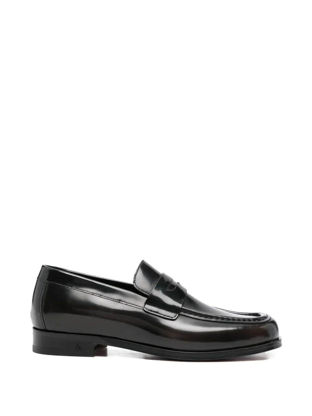 MORGILLO leather loafers - Nero
