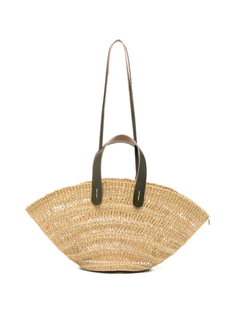 Muun Chantelle woven straw tote bag
