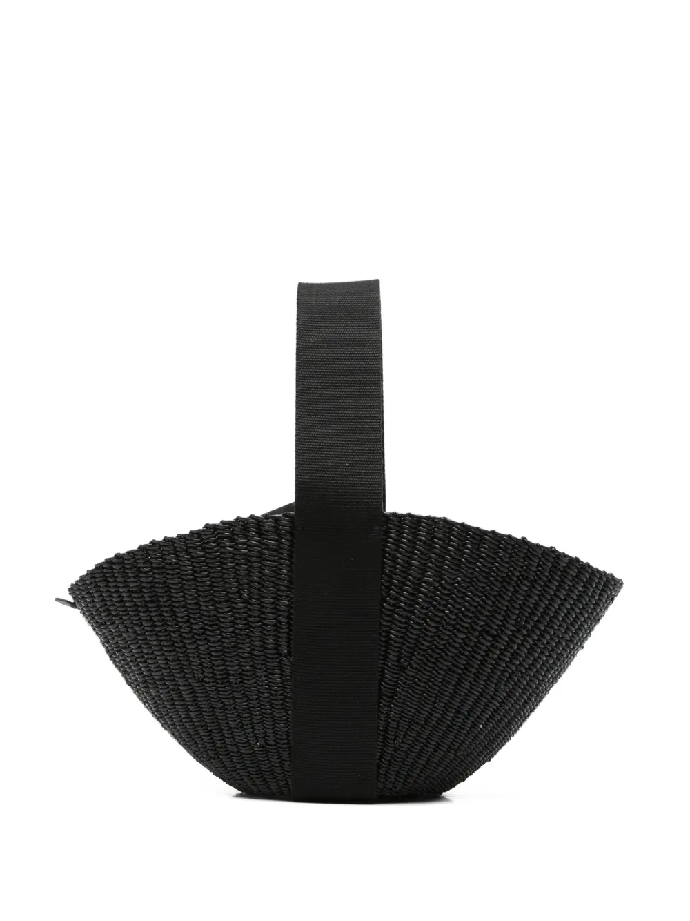 Muun Nona woven straw tote bag - Nero