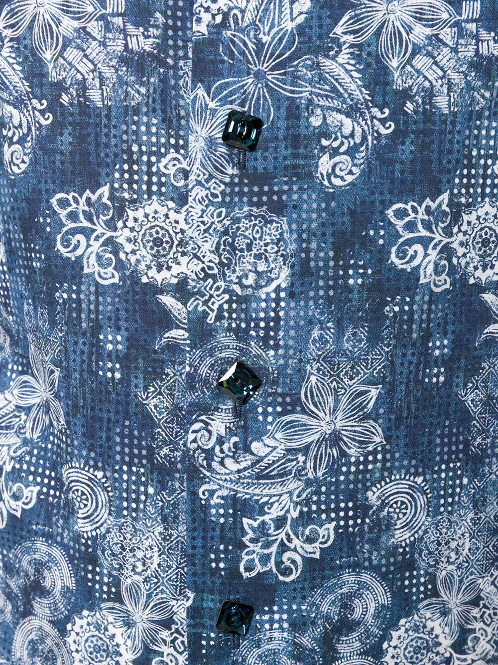 Billionaire Overhemd met bloemenprint Blauw
