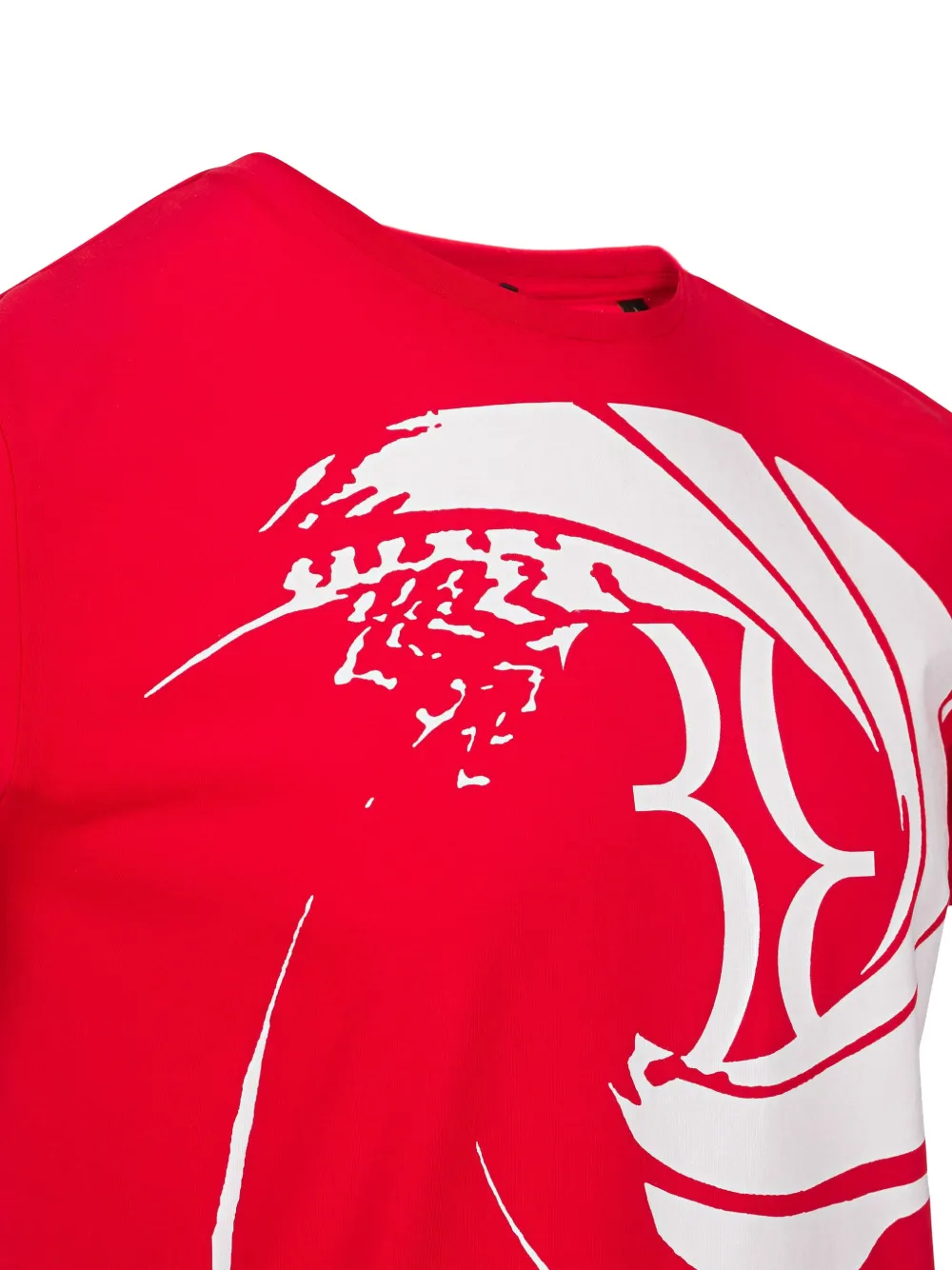 Billionaire T-shirt met ronde hals met print Rood