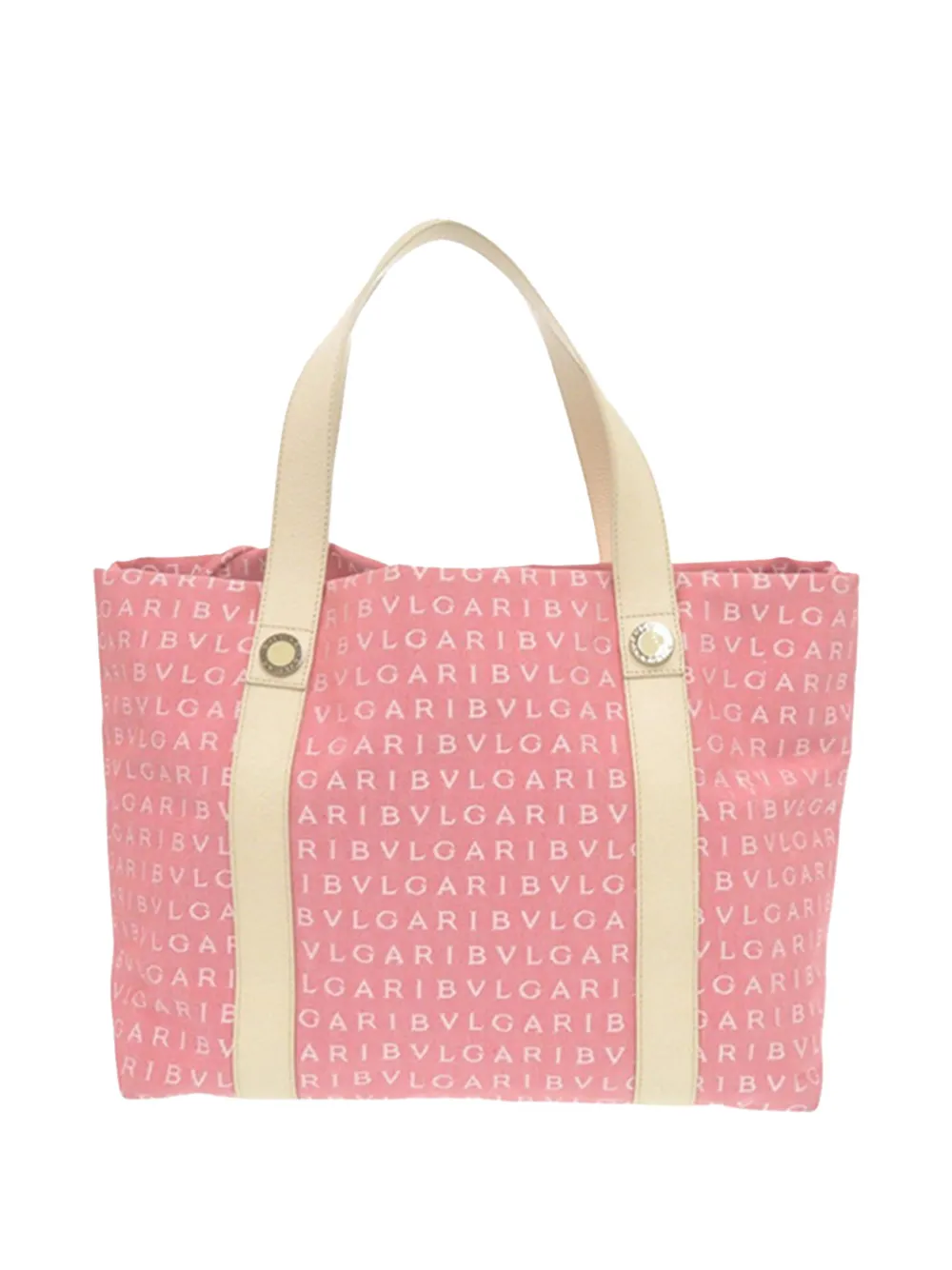 Bvlgari Pre-Owned 2010-2026 Logomania Canvas tote bag - Rosa