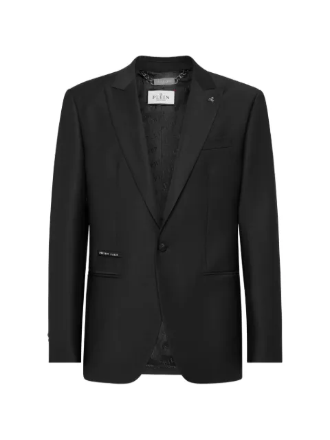 Philipp Plein smiley face-print blazer