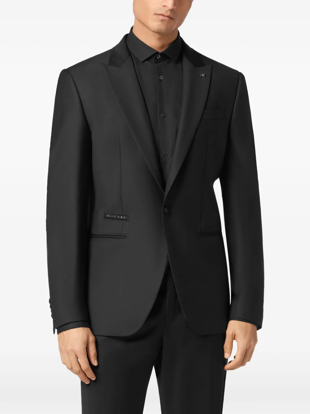 Philipp Plein Blazer met smiley-print Zwart