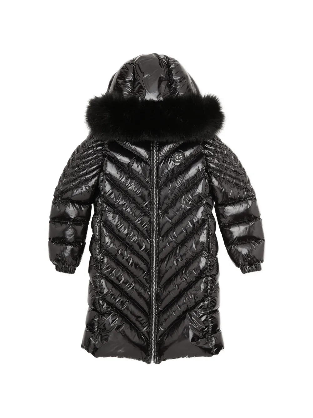 Philipp Plein Junior puffer coat - Nero