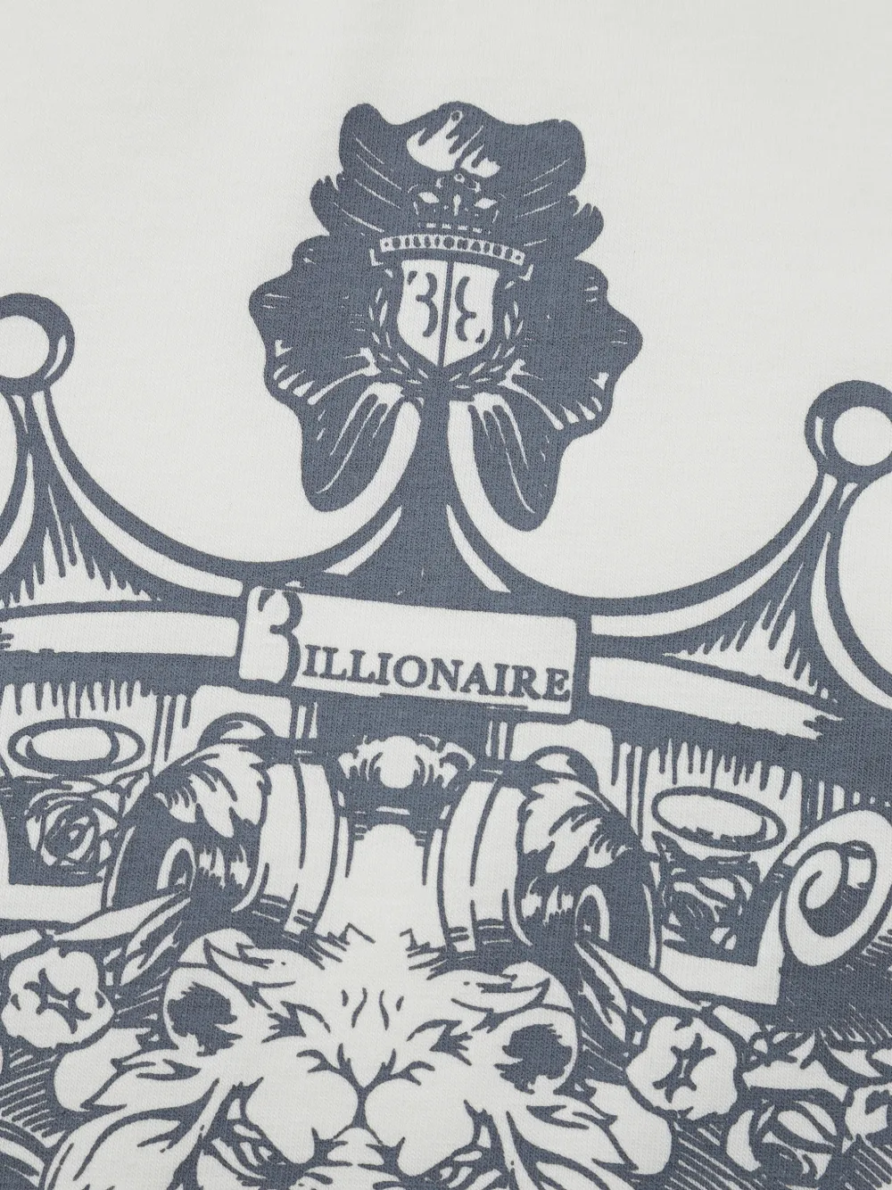 Billionaire Kids Bevis T-shirt met print en lange mouwen Wit