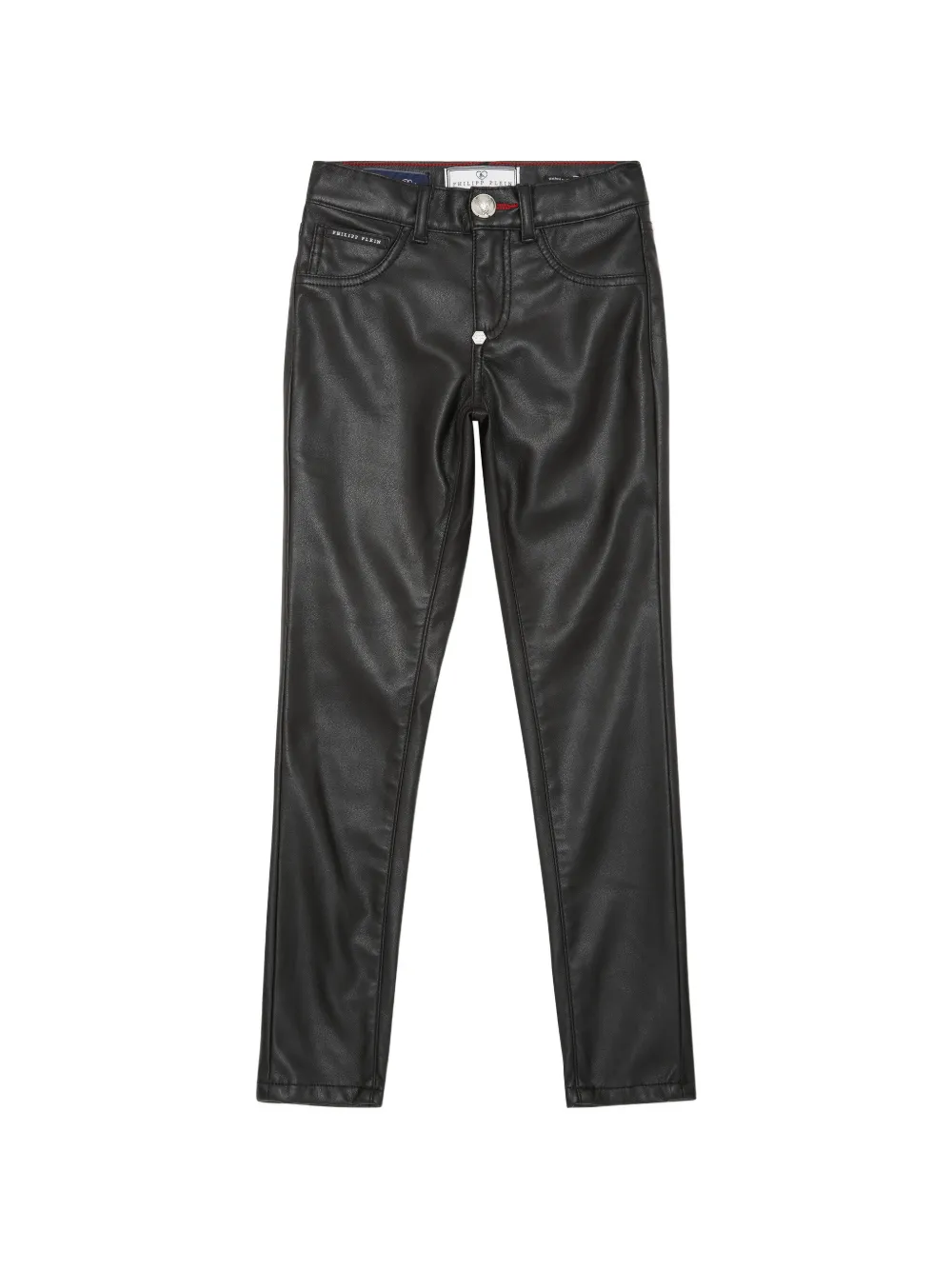 Philipp Plein Junior logo-plaque jeggings - Nero