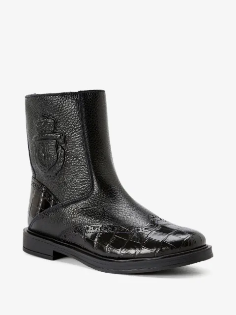 Billionaire Kids botas de piel estampadas