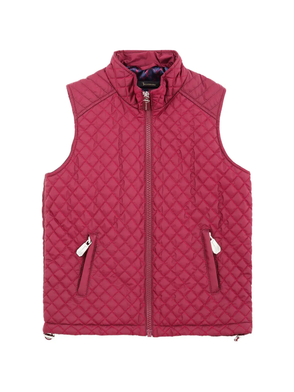 Billionaire Kids Elton quilted zip vest - Rot