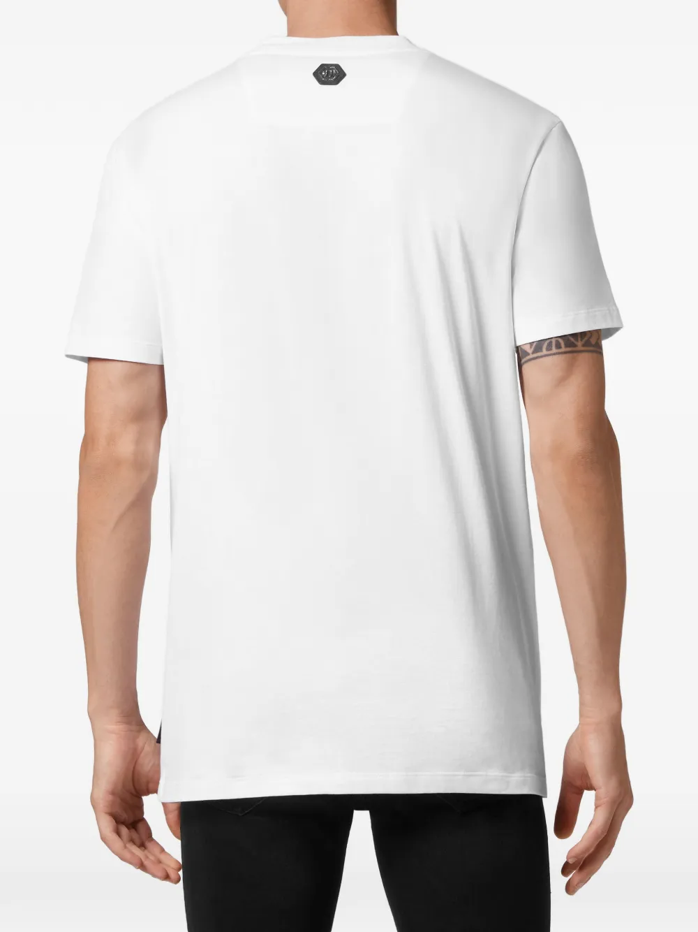 Philipp Plein T-shirt met doodskopprint Wit